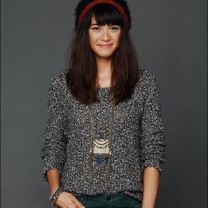 Free People Marled Yarn Pullover